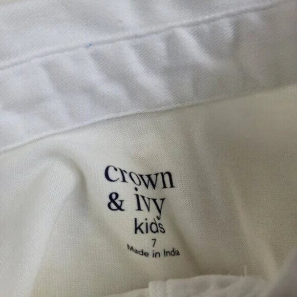 Boys Size 7 Bundle Tommy Bahama Plaid Button Down & Crown Ivy Rugby Polo - Picture 14 of 16